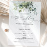 Greenery Script Minimalist Wedding Invitation