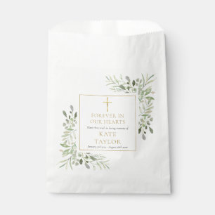 Greenery Seed Packet Christian Funeral Memorial Favor Bag