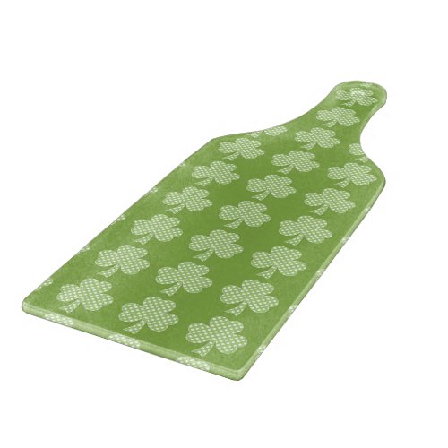 Greenery Shamrock Clover Polka dots Patricks Day Cutting Board