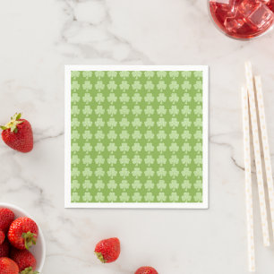 Greenery Shamrock Clover Polka dots Patrick's Day Napkins
