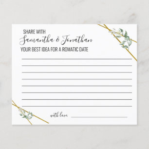 Greenery Share Date idea Shower Game Card Flyer
