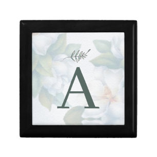 Greenery Succulent Leaf Mint Watercolor Botanical Gift Box