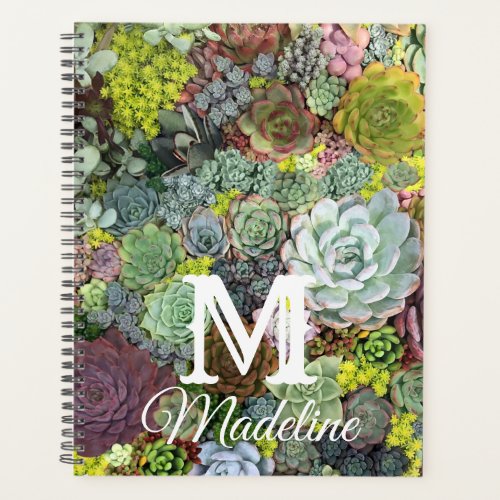 Greenery Succulents Planner