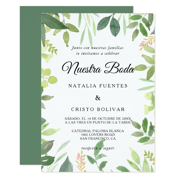 spanish wedding invitations