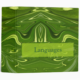 Greenery Swirls 3 Ring Binder