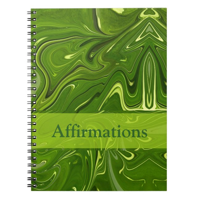 Greenery Swirls Notebook (Front)