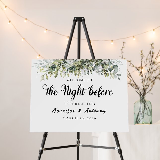 Greenery The Night Before foam board (In Situ (Stand))