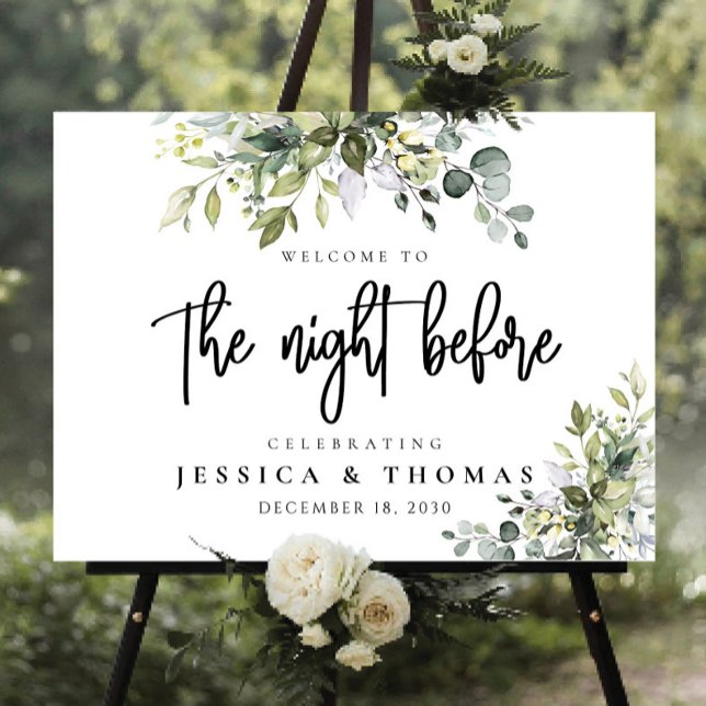 Greenery The Night Before Foam Board (Creator Uploaded)