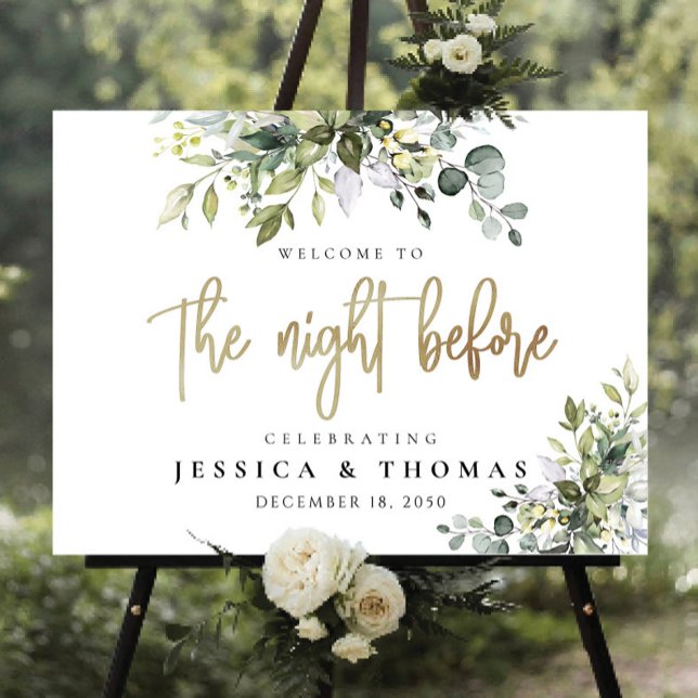 Greenery The Night Before Foam Board (Creator Uploaded)