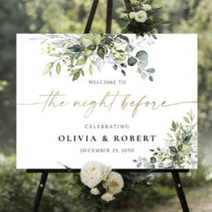 Greenery The Night Before Foam Board