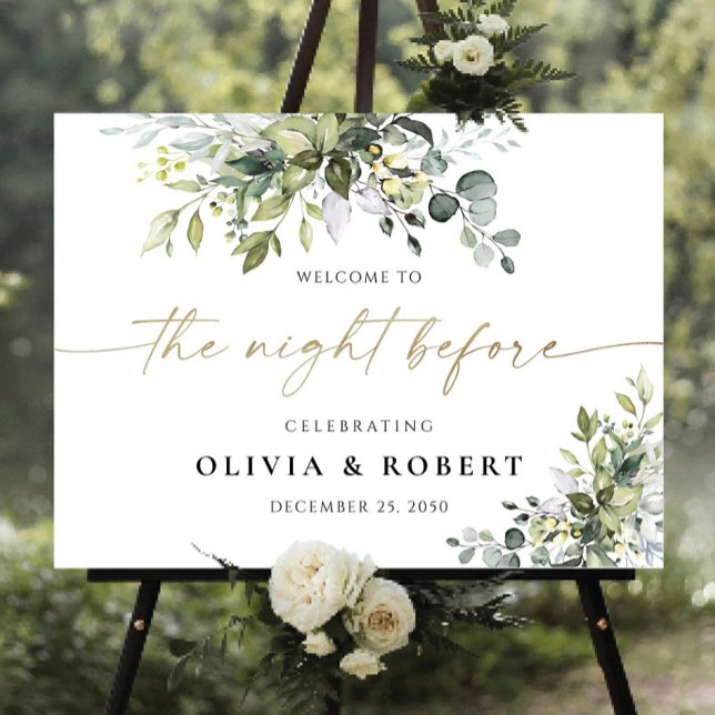 Greenery The Night Before Foam Board (Creator Uploaded)