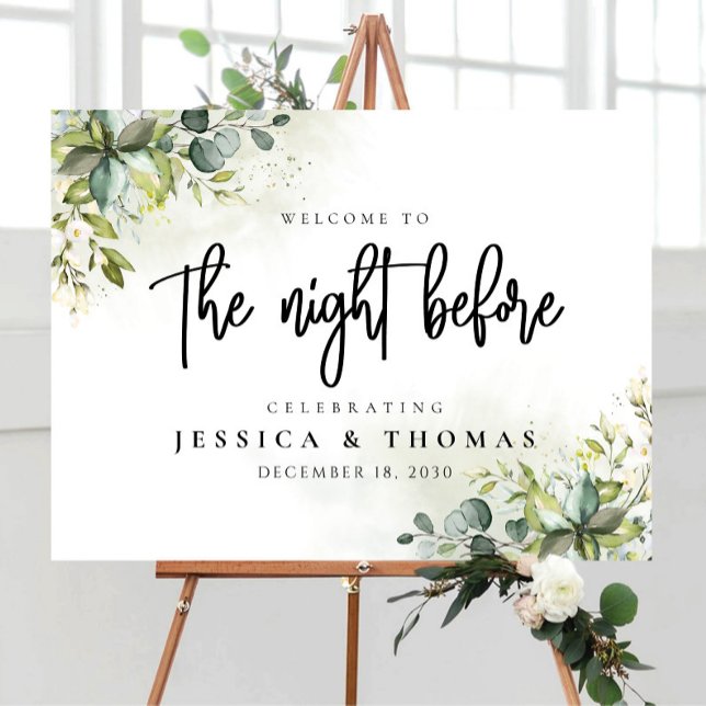 Greenery The Night Before Foam Board (Creator Uploaded)