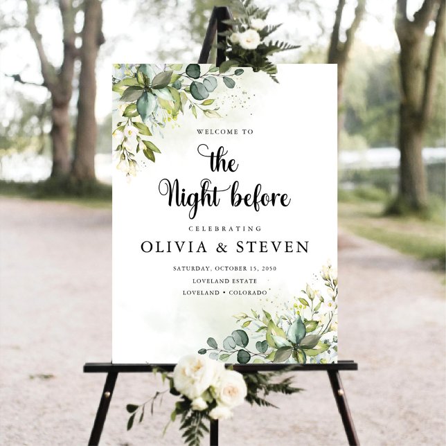 Greenery The Night Before Foam Board (Creator Uploaded)