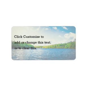 Greenery Themed, Green And Dense Forest Area Aroun Label