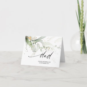 Greenery To My Dad on My Wedding Day from Bride Card