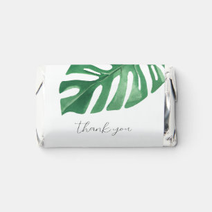 Greenery Tropical Monstera Leaves Summer Wedding Hershey's Miniatures