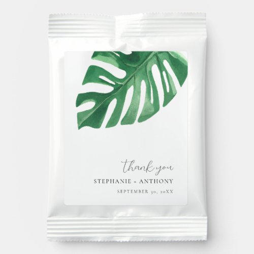 Greenery Tropical Monstera Leaves Summer Wedding   Margarita Drink Mix