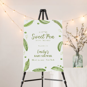 Greenery Veggie Sweet Pea Baby Shower Welcome Sign