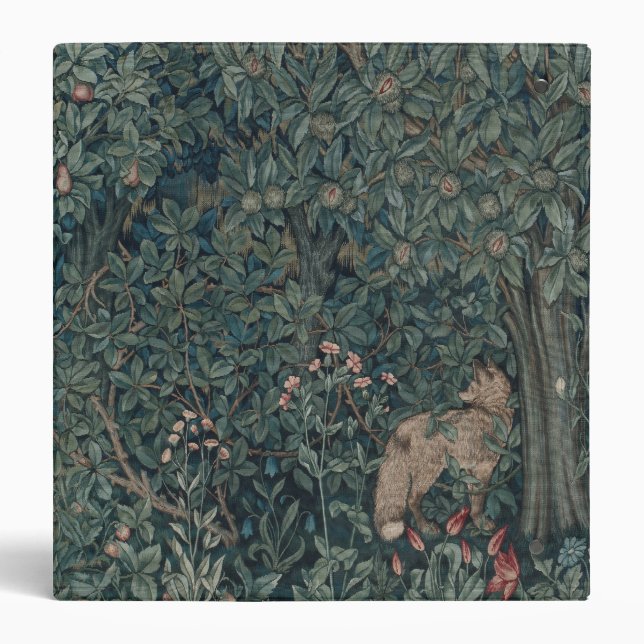 Greenery, Victorian Era Tapestry by Henry Dearle 3 Ring Binder (Back)