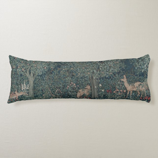Greenery, Victorian Era Tapestry by Henry Dearle Body Pillow (Front)
