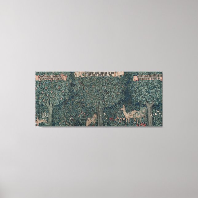 Greenery, Victorian Era Tapestry by Henry Dearle Canvas Print (Front)