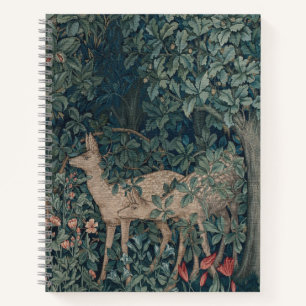 Greenery, Victorian Era Tapestry by Henry Dearle Notebook