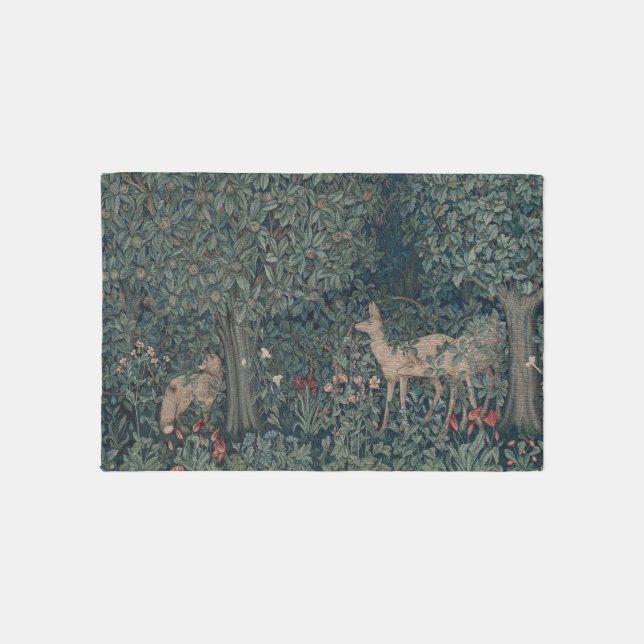 Greenery, Victorian Era Tapestry by Henry Dearle Rug (Front)