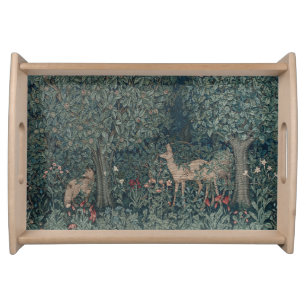 Greenery, Victorian Era Tapestry by Henry Dearle Serving Tray