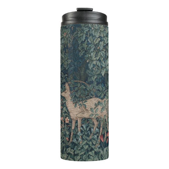 Greenery, Victorian Era Tapestry by Henry Dearle Thermal Tumbler (Front)