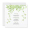 Greenery Watercolo Wreath Bridal Shower Invitation