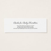 Greenery Watercolor Baby Shower Book Request (Back)