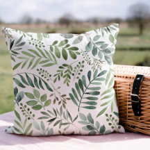 Greenery Watercolor Botanical Leaves