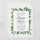 Greenery Watercolor Bridal Shower Invitations (Front/Back)