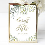 Greenery Watercolor Cards And Gifts Sign<br><div class="desc">Greenery Watercolor Cards And Gifts Sign</div>
