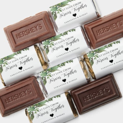 Greenery Wedding Bridal Favor Chocolate