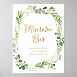 Greenery Wedding Cards and Gifts party sign