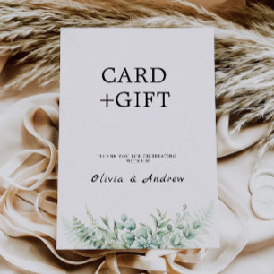 Greenery Wedding Cards and Gifts Sign