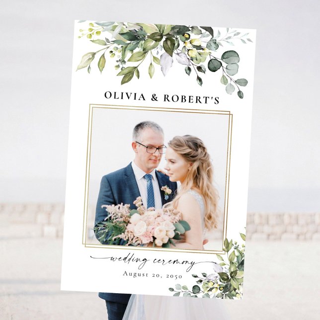 Greenery Wedding Ceremony Photo Prop Foam Board (Creator Uploaded)