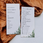 Greenery Wedding Ceremony Program Template<br><div class="desc">Walk your loved ones through every step of your ceremony with our Wedding Programs Template. The names of you and your partner swirl at the top of every card with your unforgettable moments. Match your wedding theme perfectly when you customize with endless combinations of colors and fonts!</div>