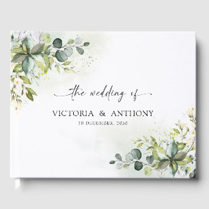 Greenery Wedding Guest Book