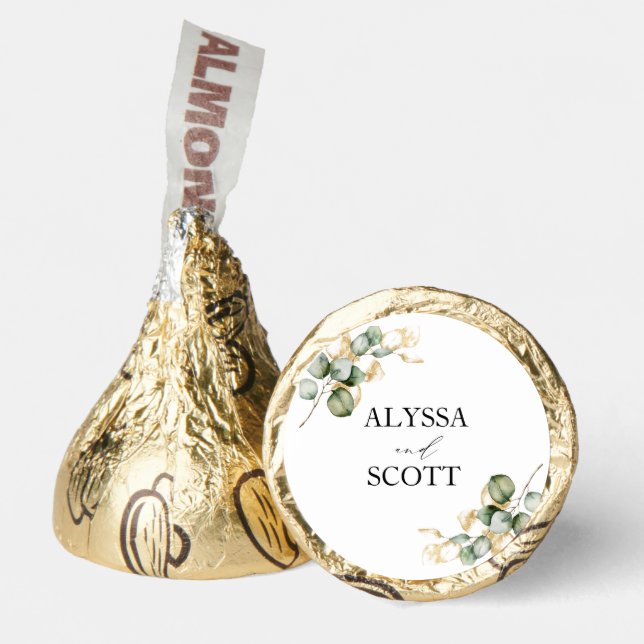 Greenery wedding hershey®'s kisses® (Front)