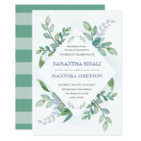 Greenery Wedding Invitation