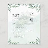 Greenery Wedding RSVP BUDGET (Front)