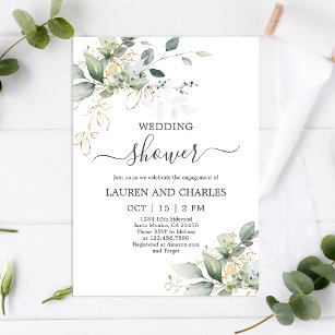 Greenery Wedding Shower Invitation