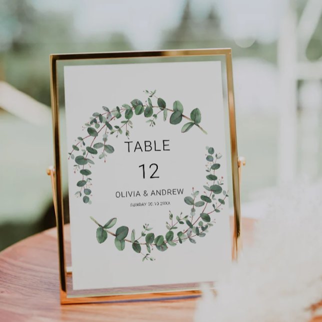 Greenery wedding table cards template (Greenery wedding table cards template
)