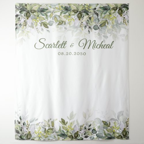 Greenery Wedding Tapestry
