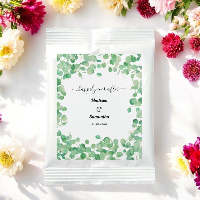 Greenery Wedding Watercolor Eucalyptus Drink Mix (Creator Uploaded)