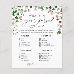 Greenery What's in Your Purse Game