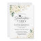 Greenery White Rose Floral Graduation Party