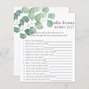 Greenery - Who knows mommy best game